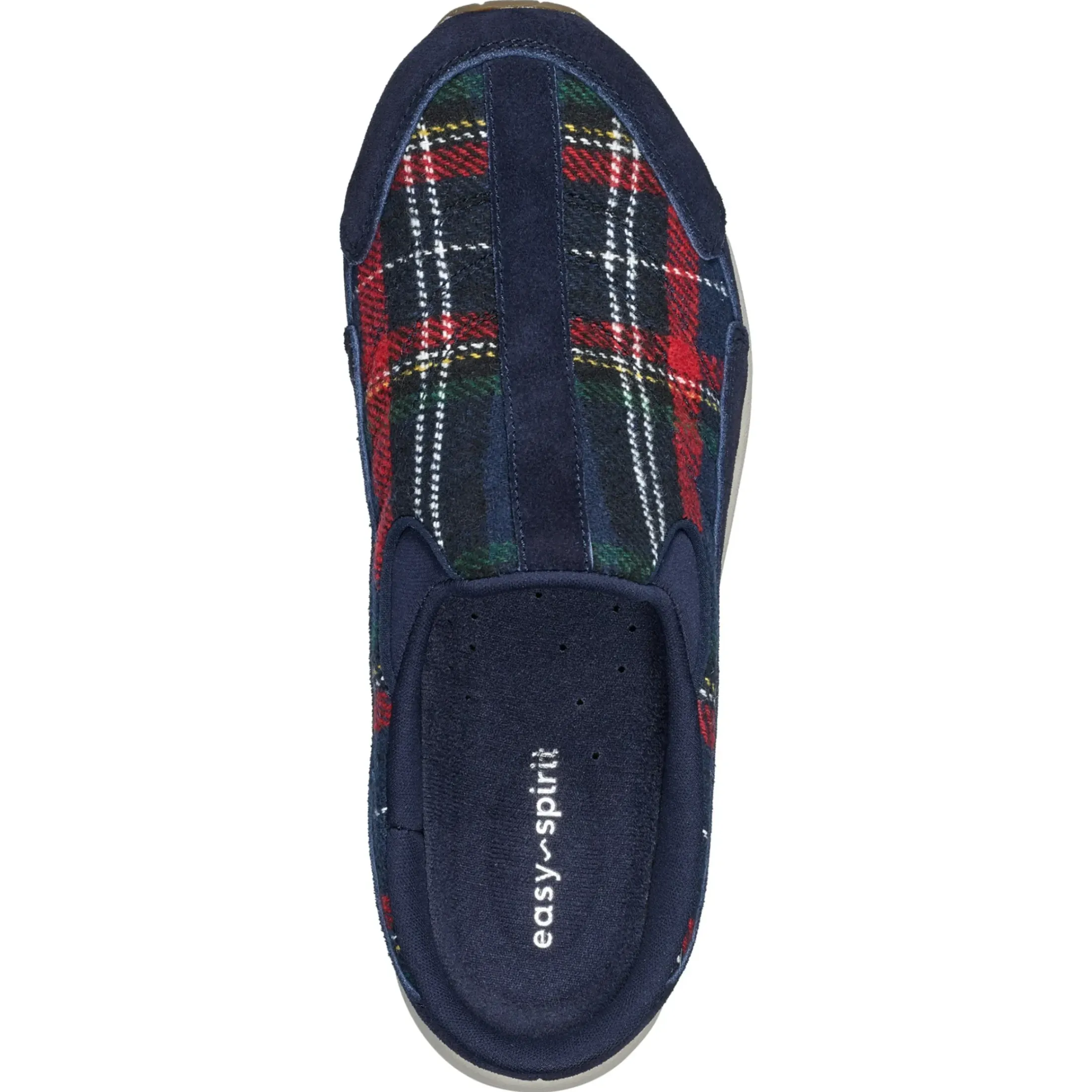 Traveltime Family|Traveltime Clogs>Easy Spirit Traveltime Clogs Navy Plaid