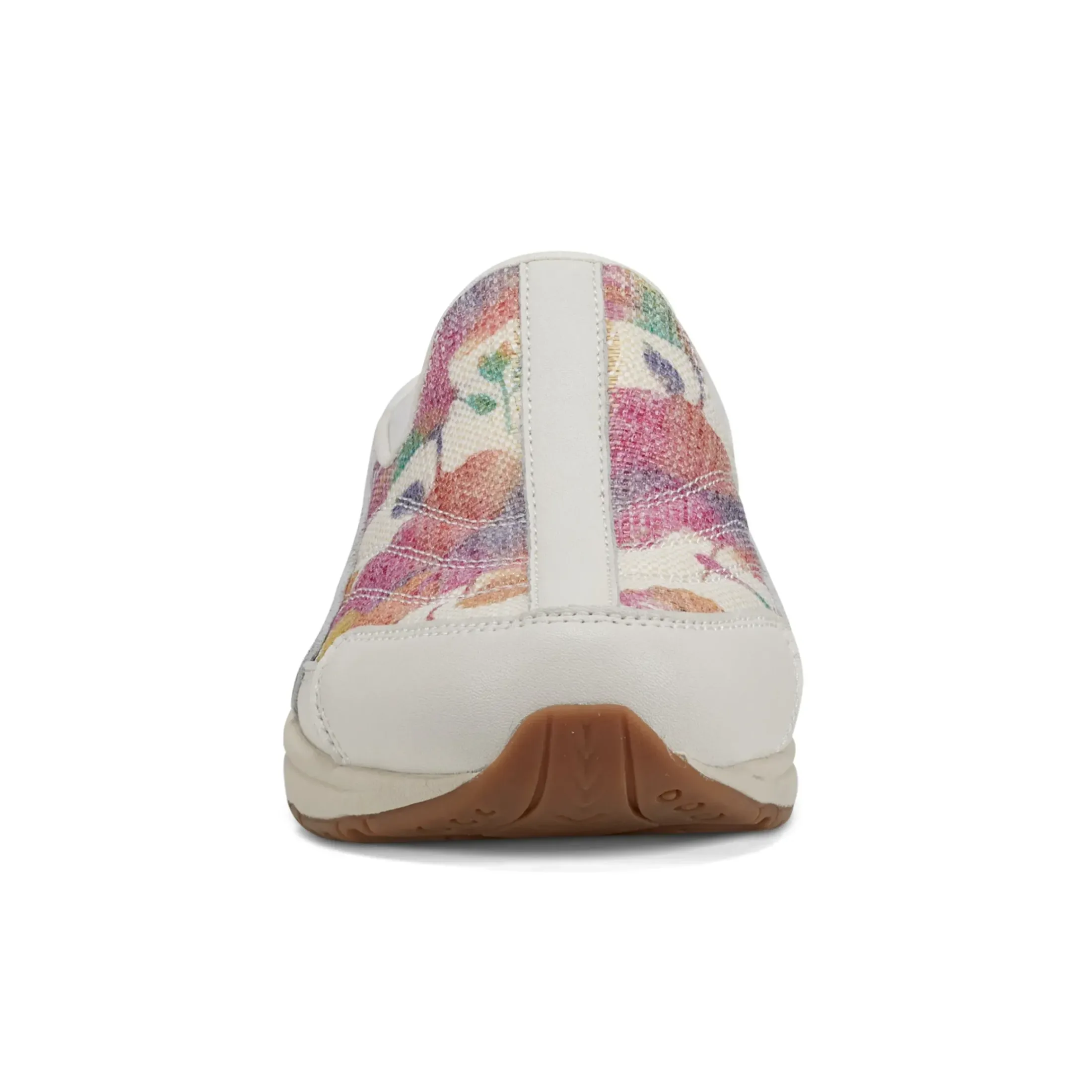 Traveltime Family|Traveltime Clogs>Easy Spirit Traveltime Clogs White Floral Raffia