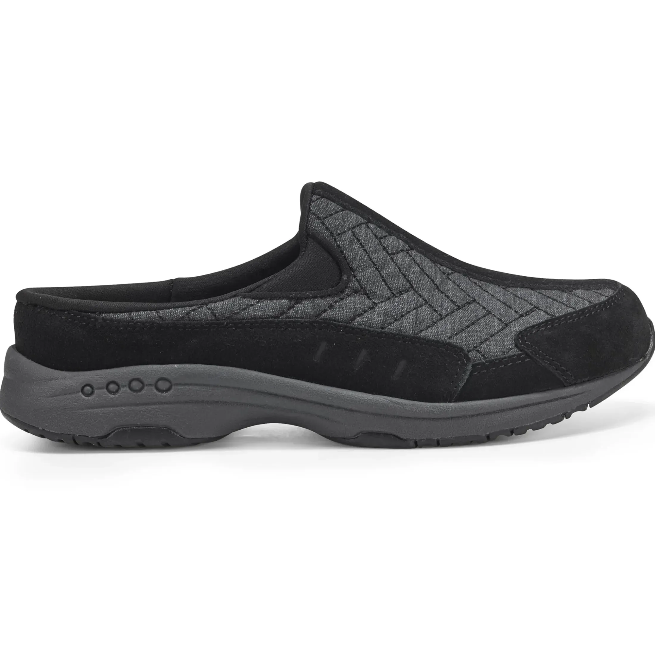 Traveltime Family|Traveltime Clogs>Easy Spirit Traveltime Clogs Black Quilted