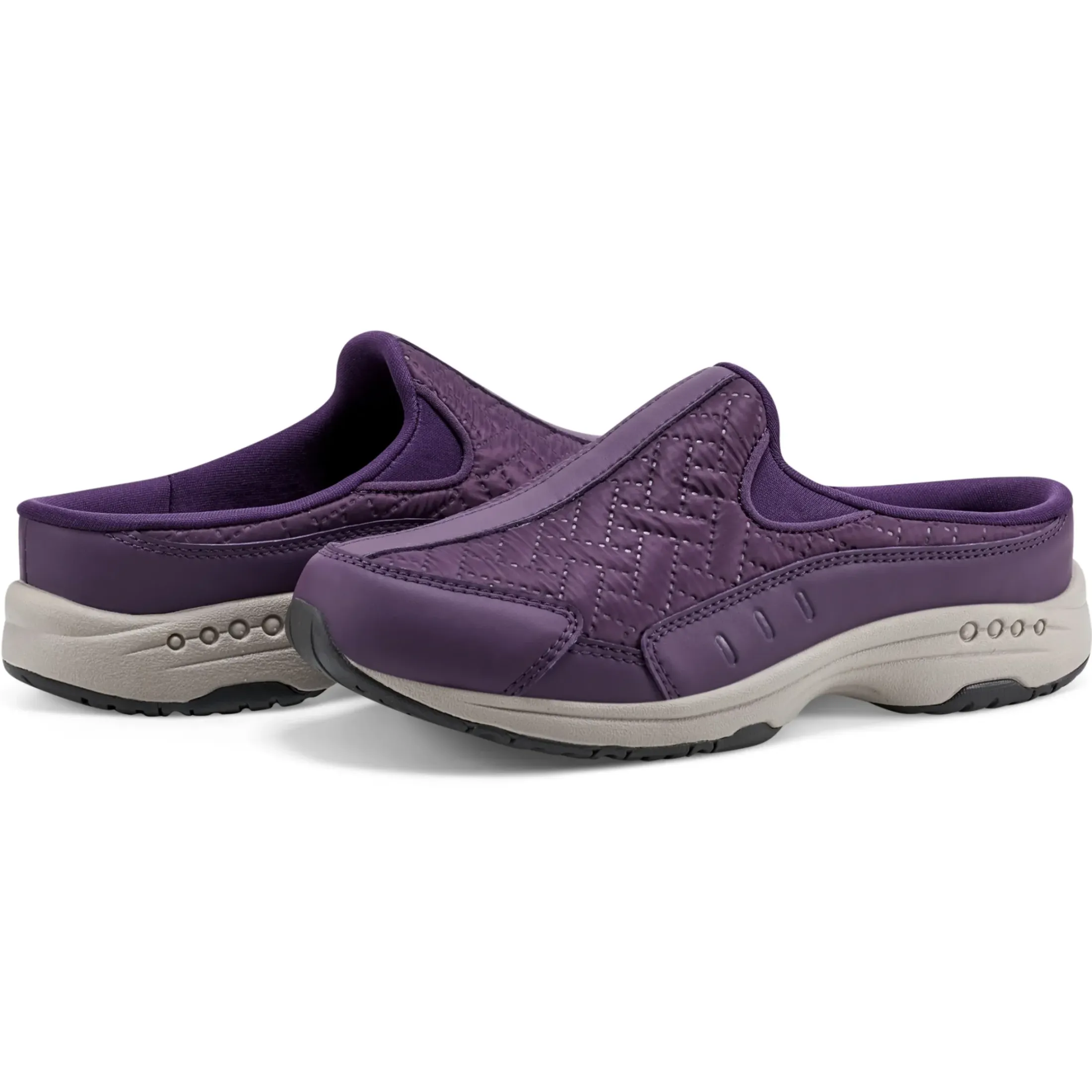 Traveltime Family|Traveltime Clogs>Easy Spirit Traveltime Clogs Purple Nylon