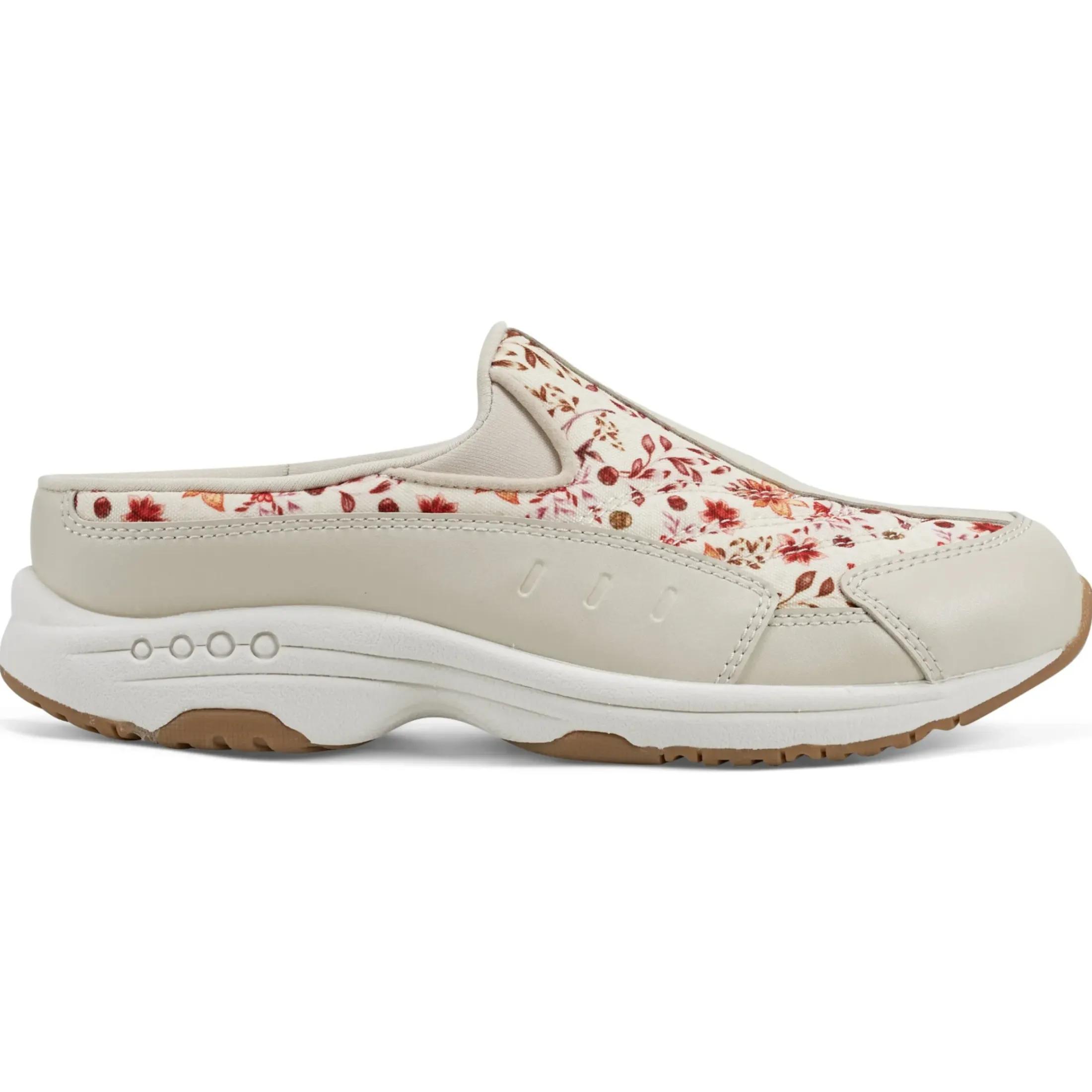 Traveltime Family|Traveltime Clogs>Easy Spirit Traveltime Clogs Natural Prairie Floral