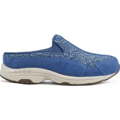 Traveltime Family|Traveltime Clogs>Easy Spirit Traveltime Clogs Denim/Gold