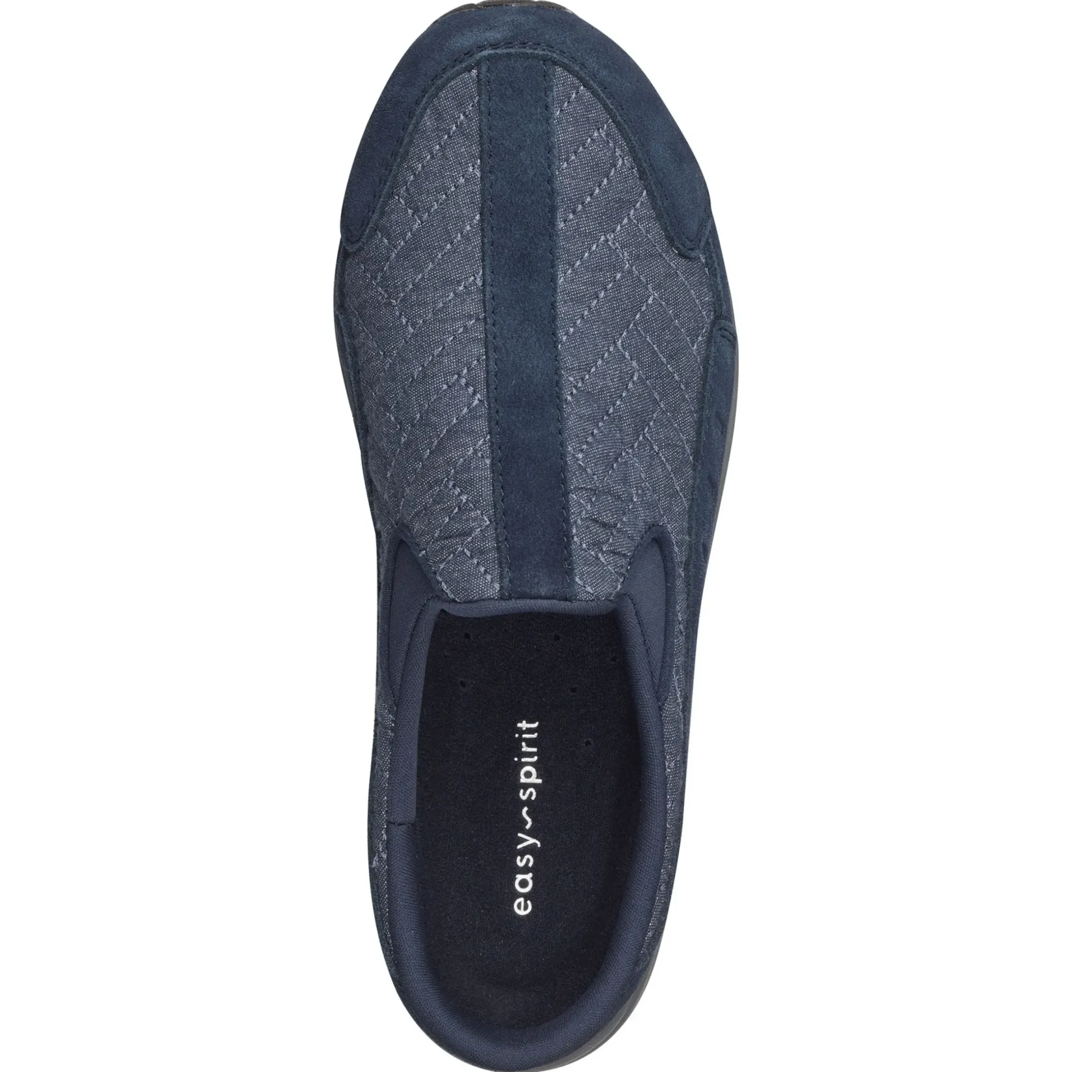 Traveltime Family|Traveltime Clogs>Easy Spirit Traveltime Clogs Navy Quilted