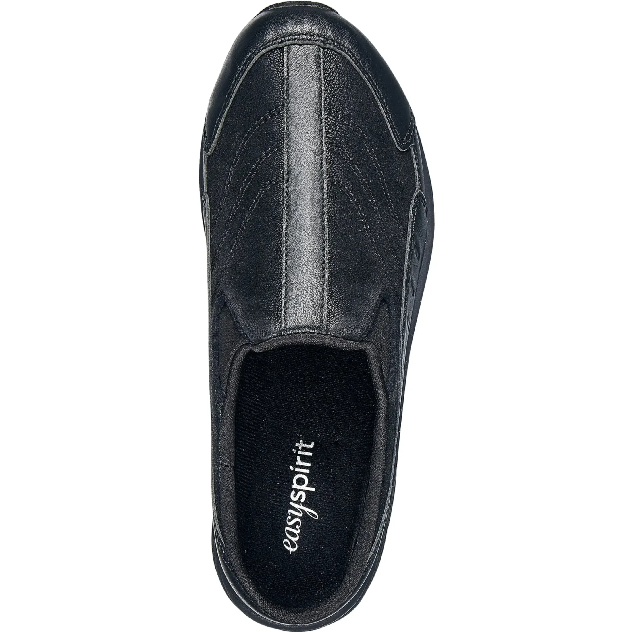 Traveltime Family|Traveltime Clogs>Easy Spirit Traveltime Leather Clogs Black Leather