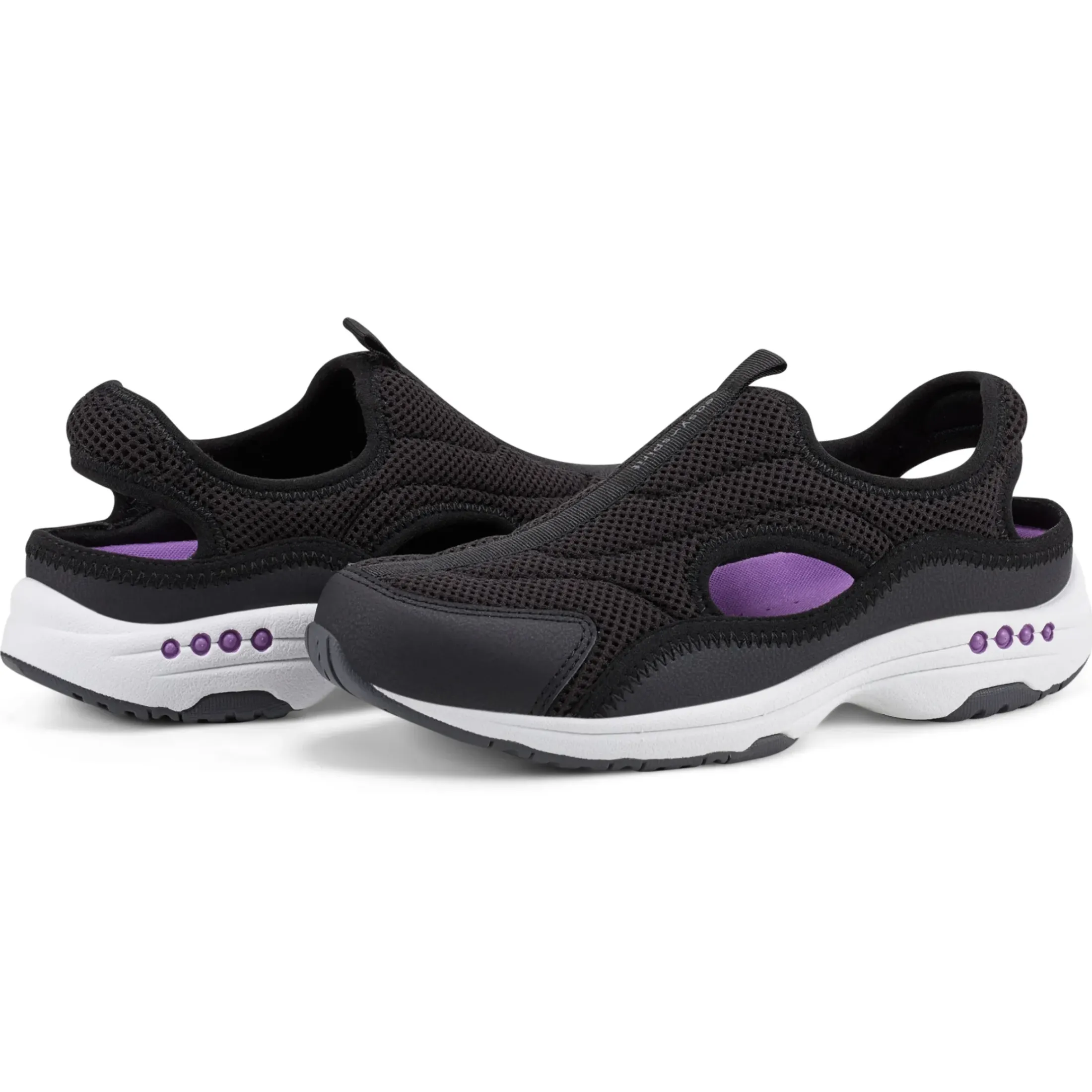 Slip Ons|Slip Ons>Easy Spirit Trina Slip On Walking Shoes Black
