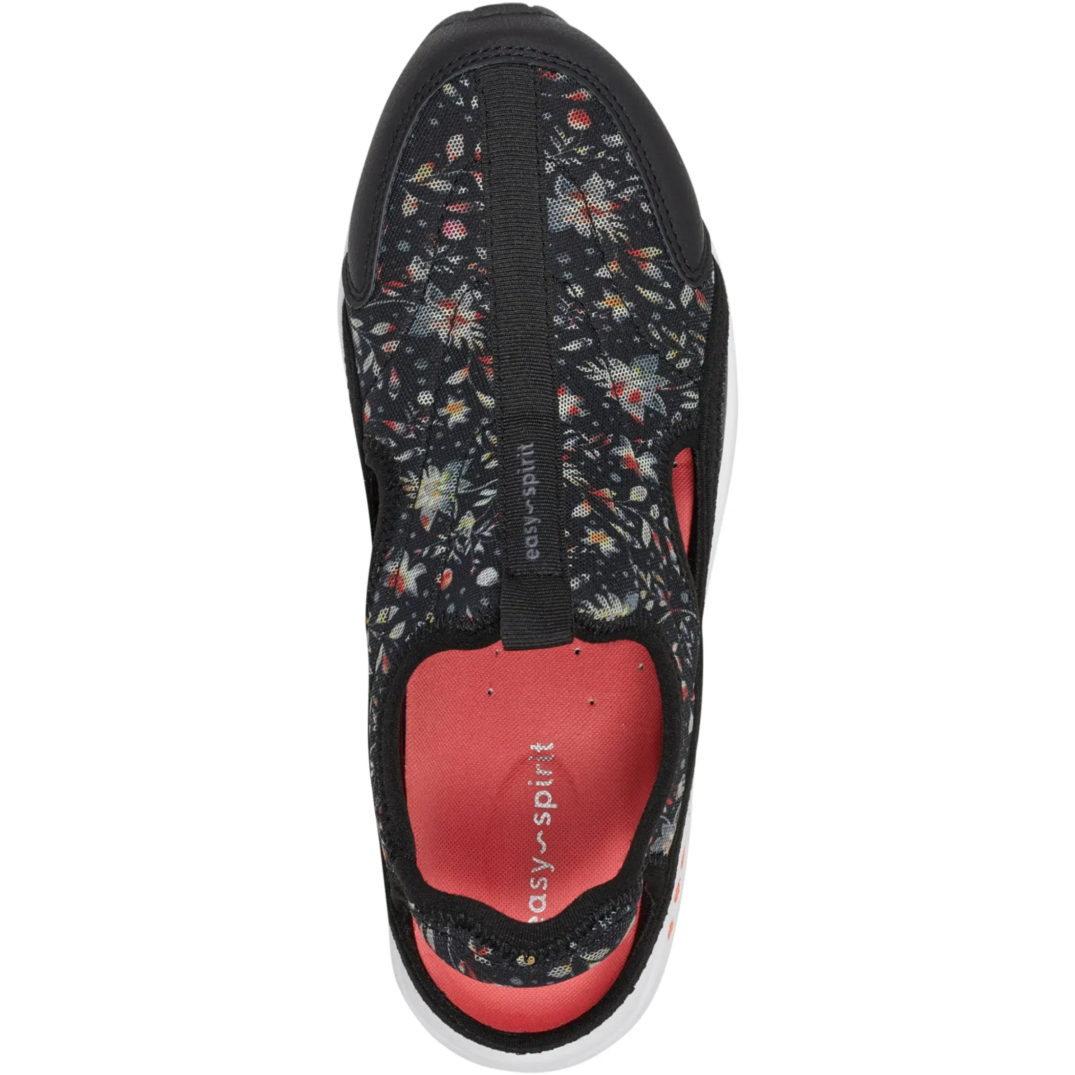 Slip Ons|Slip Ons>Easy Spirit Trina Slip On Walking Shoes Black Floral