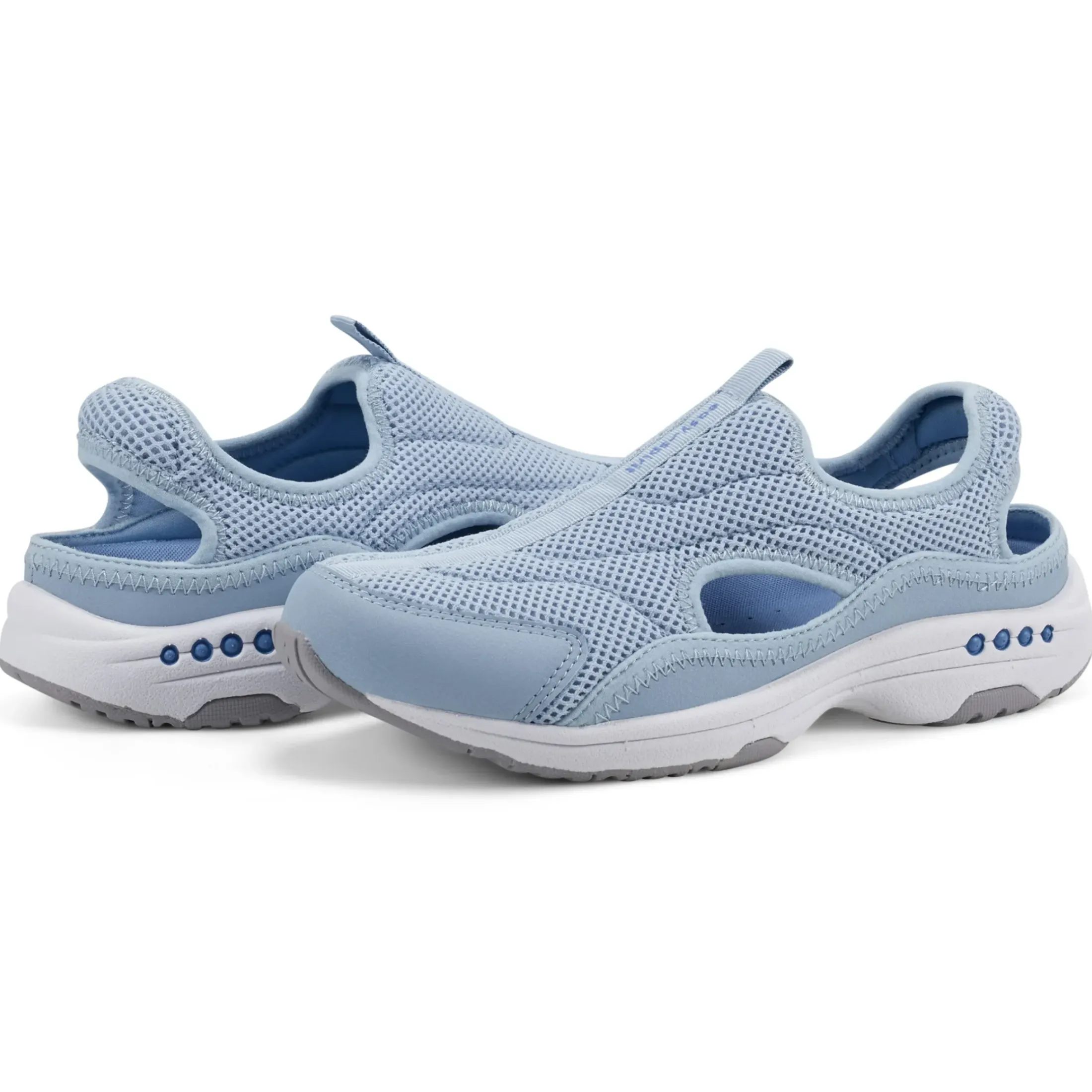 Slip Ons|Slip Ons>Easy Spirit Trina Slip On Walking Shoes Light Blue