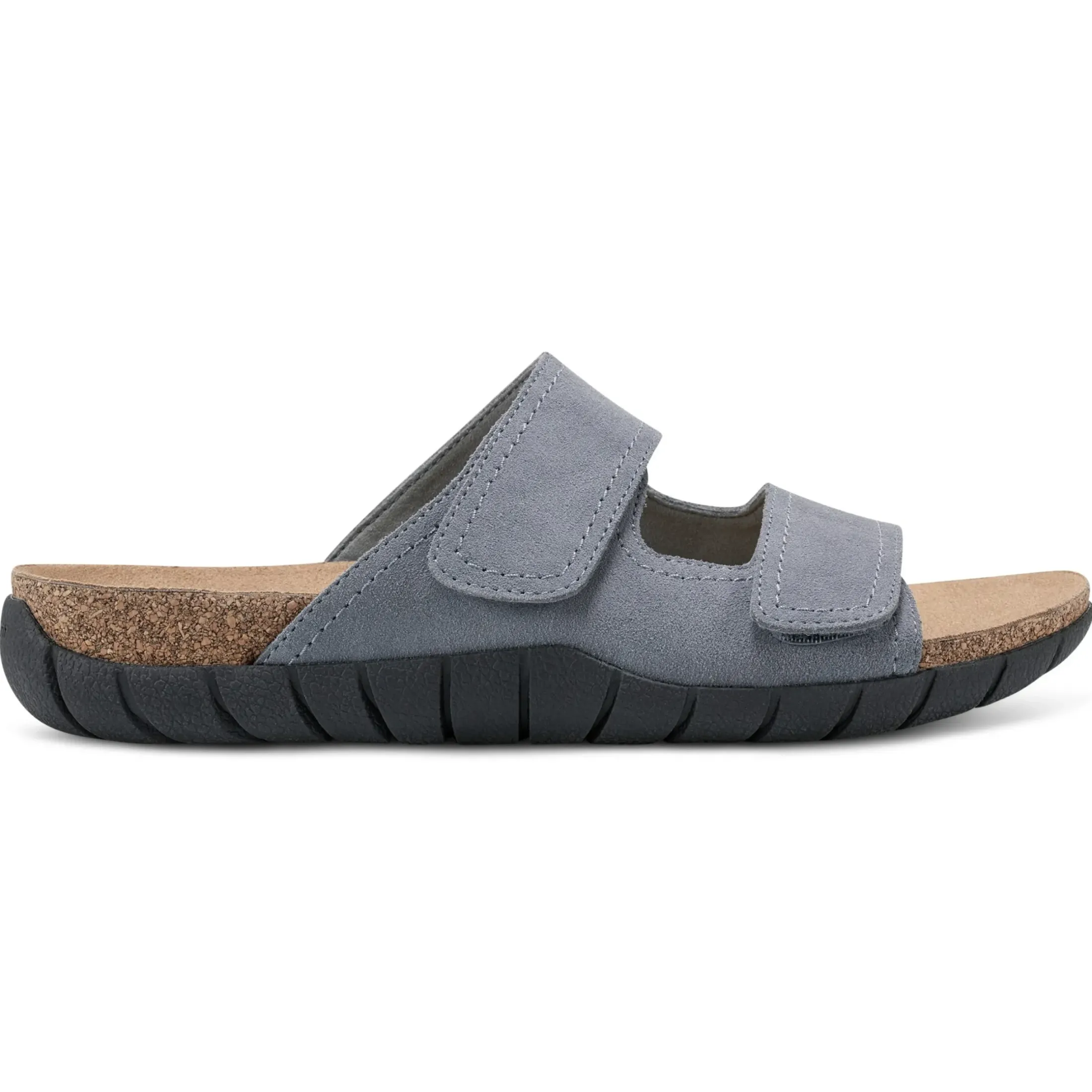 Casual|Flats>Easy Spirit Trooper Casual Sandals Blue Suede