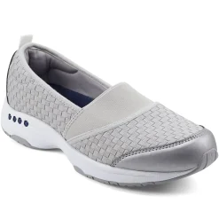Traveltime Family|Slip Ons>Easy Spirit Twist Slip On Sneakers Grey Woven