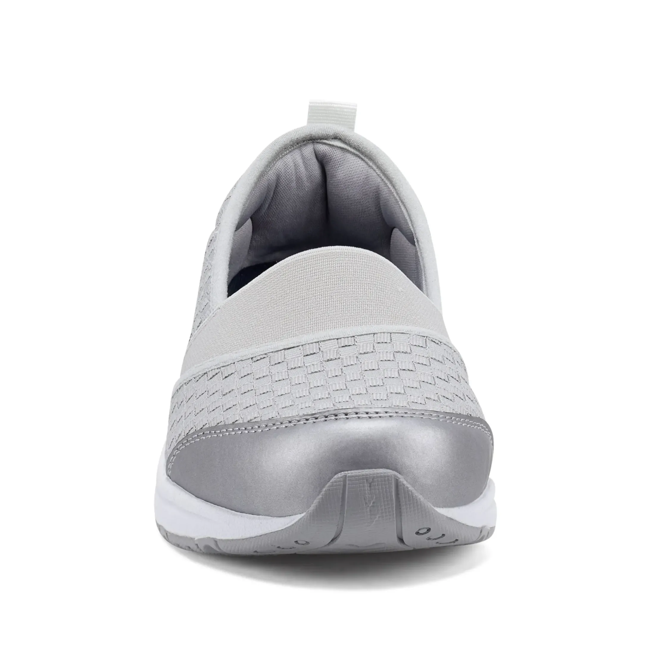 Traveltime Family|Slip Ons>Easy Spirit Twist Slip On Sneakers Grey Woven