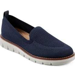 Valina Slip On Sneakers|Slip Ons>Easy Spirit Valina Casual Slip On Flats Navy