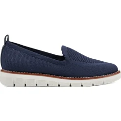 Valina Slip On Sneakers|Slip Ons>Easy Spirit Valina Casual Slip On Flats Navy