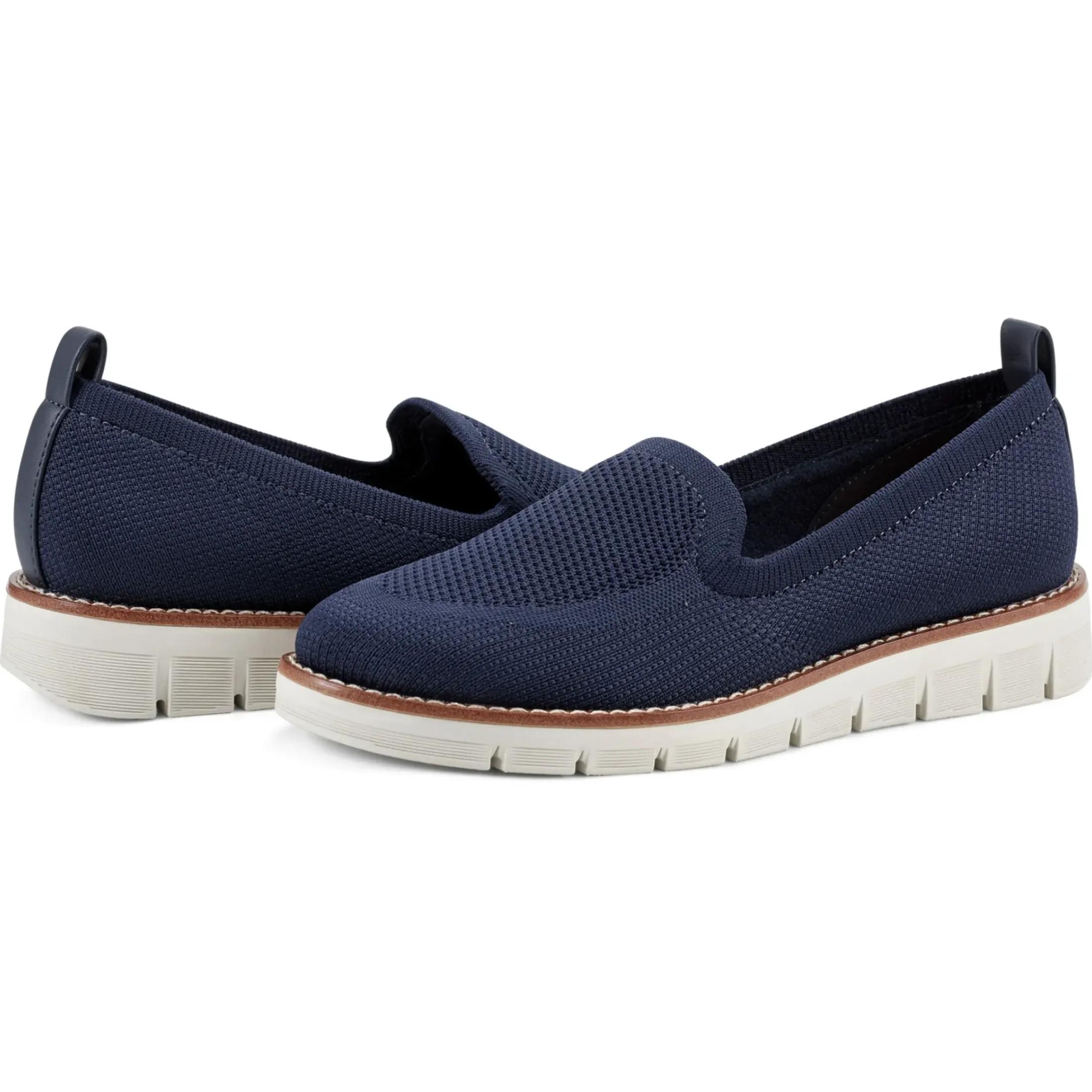 Valina Slip On Sneakers|Slip Ons>Easy Spirit Valina Casual Slip On Flats Navy