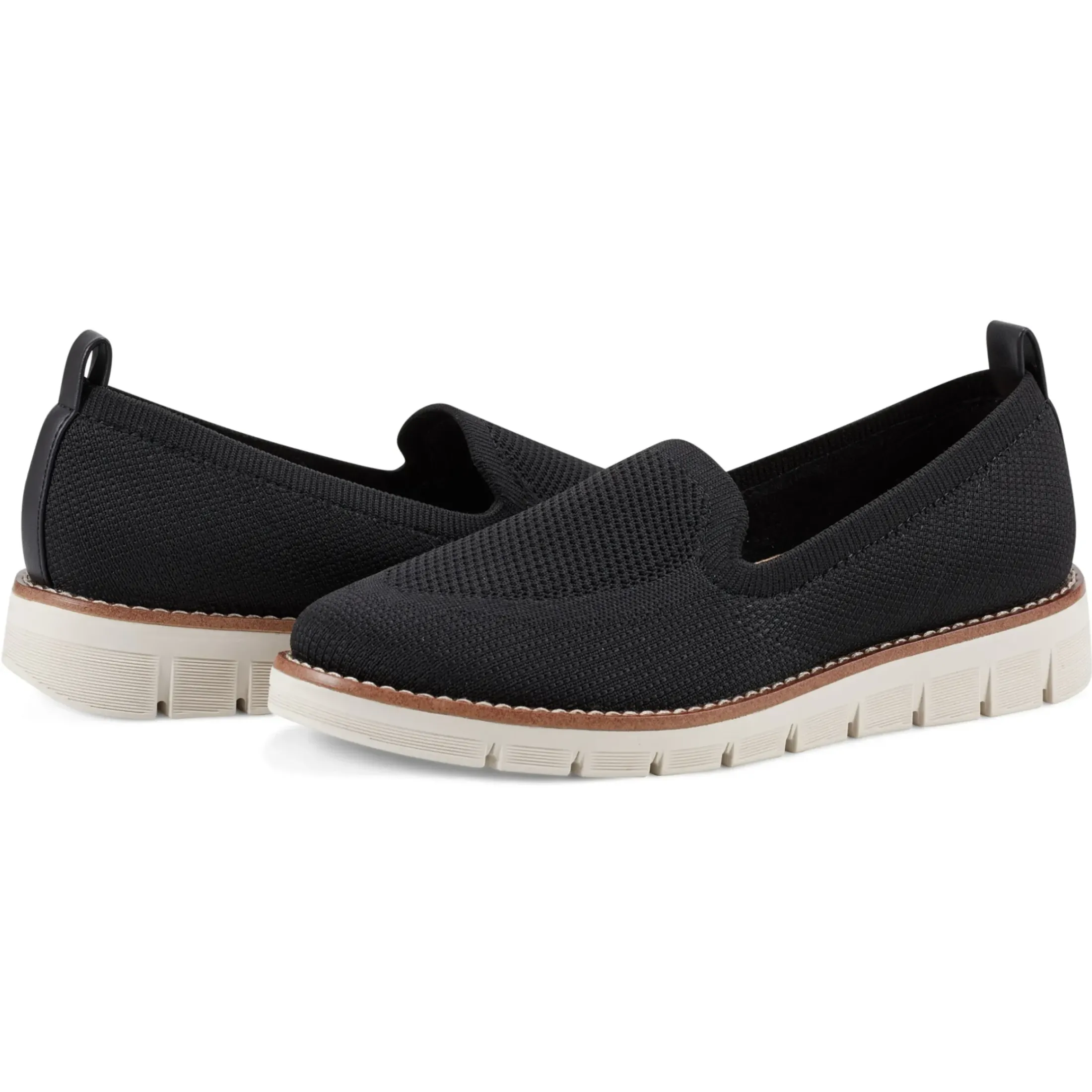 Valina Slip On Sneakers|Slip Ons>Easy Spirit Valina Casual Slip On Flats Black