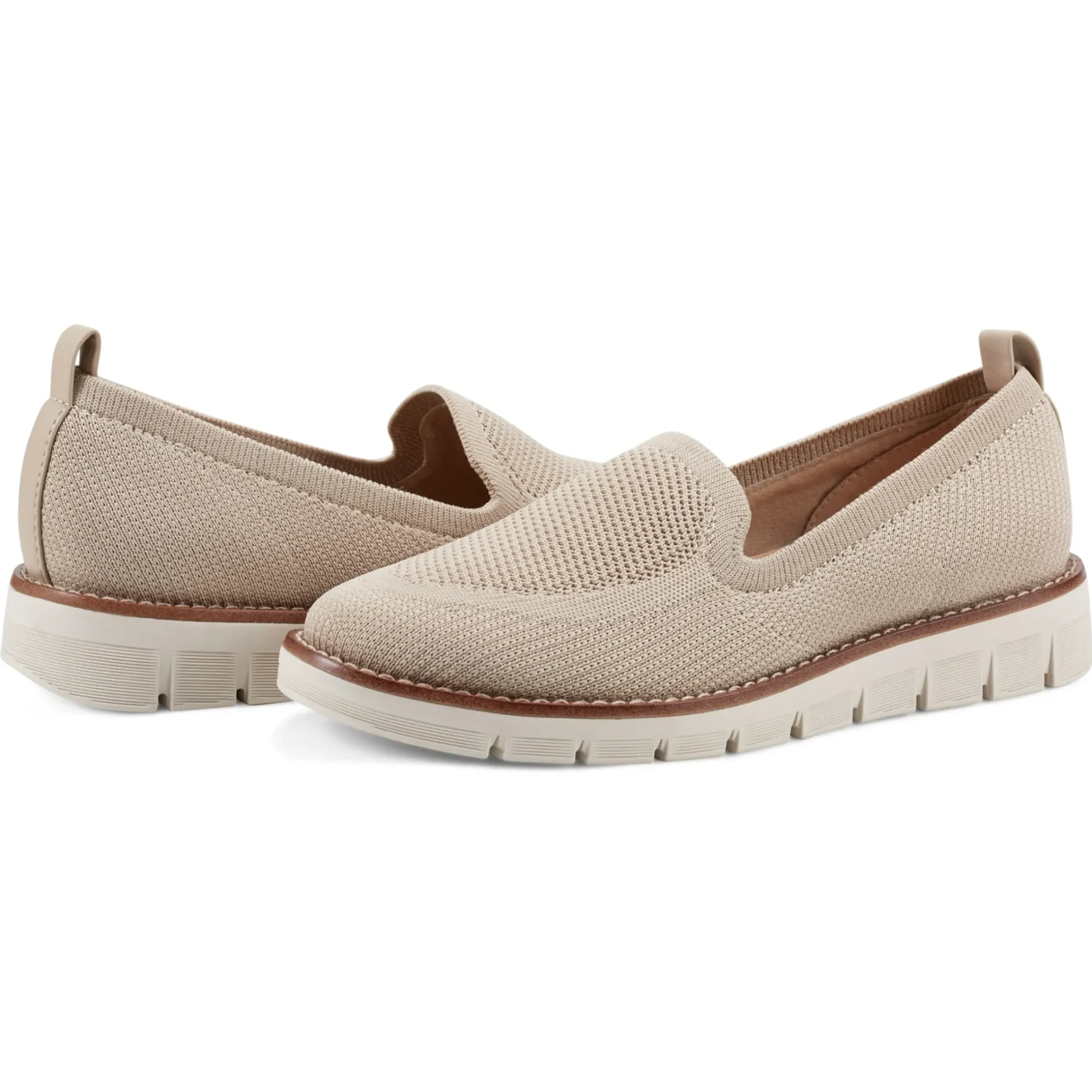 Valina Slip On Sneakers|Slip Ons>Easy Spirit Valina Casual Slip On Flats Natural