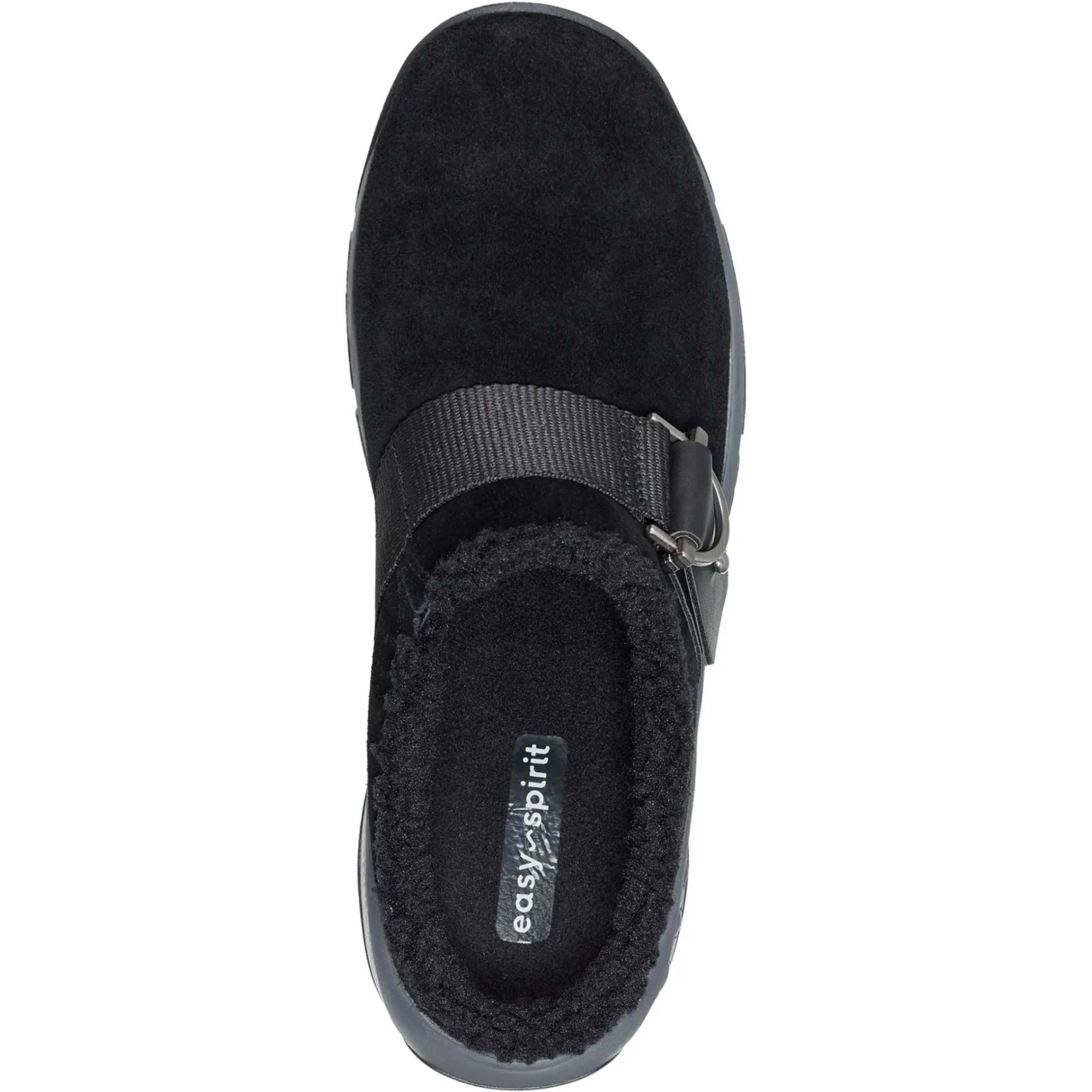 Mules|Mules>Easy Spirit Wend Slip-on Casual Clogs Black Suede