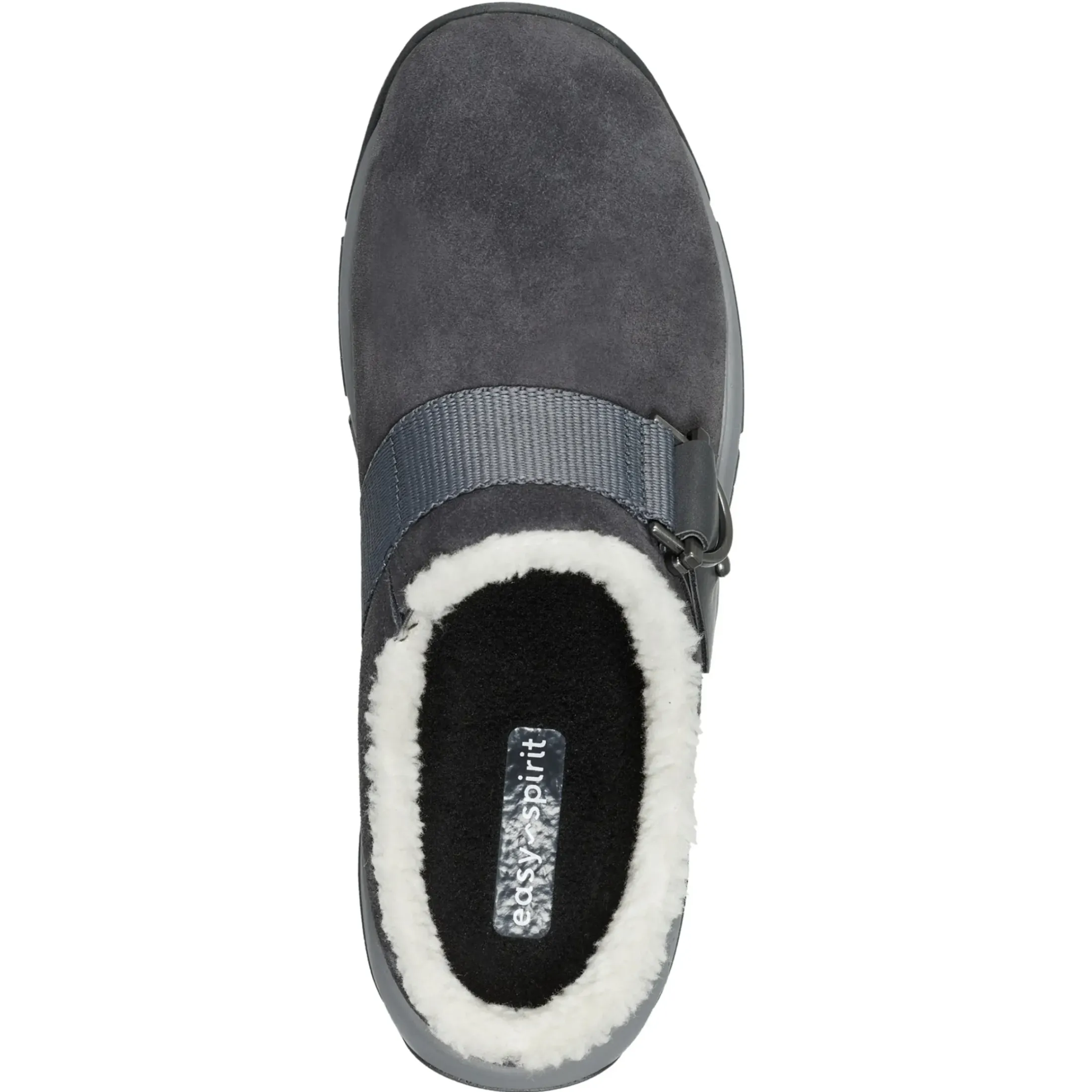 Mules|Mules>Easy Spirit Wend Slip-on Casual Clogs Medium Grey Suede