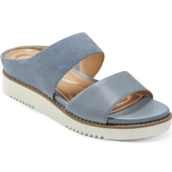 Casual|Sandals>Easy Spirit Wilma Slip On Sandals Medium Blue