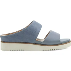 Casual|Sandals>Easy Spirit Wilma Slip On Sandals Medium Blue