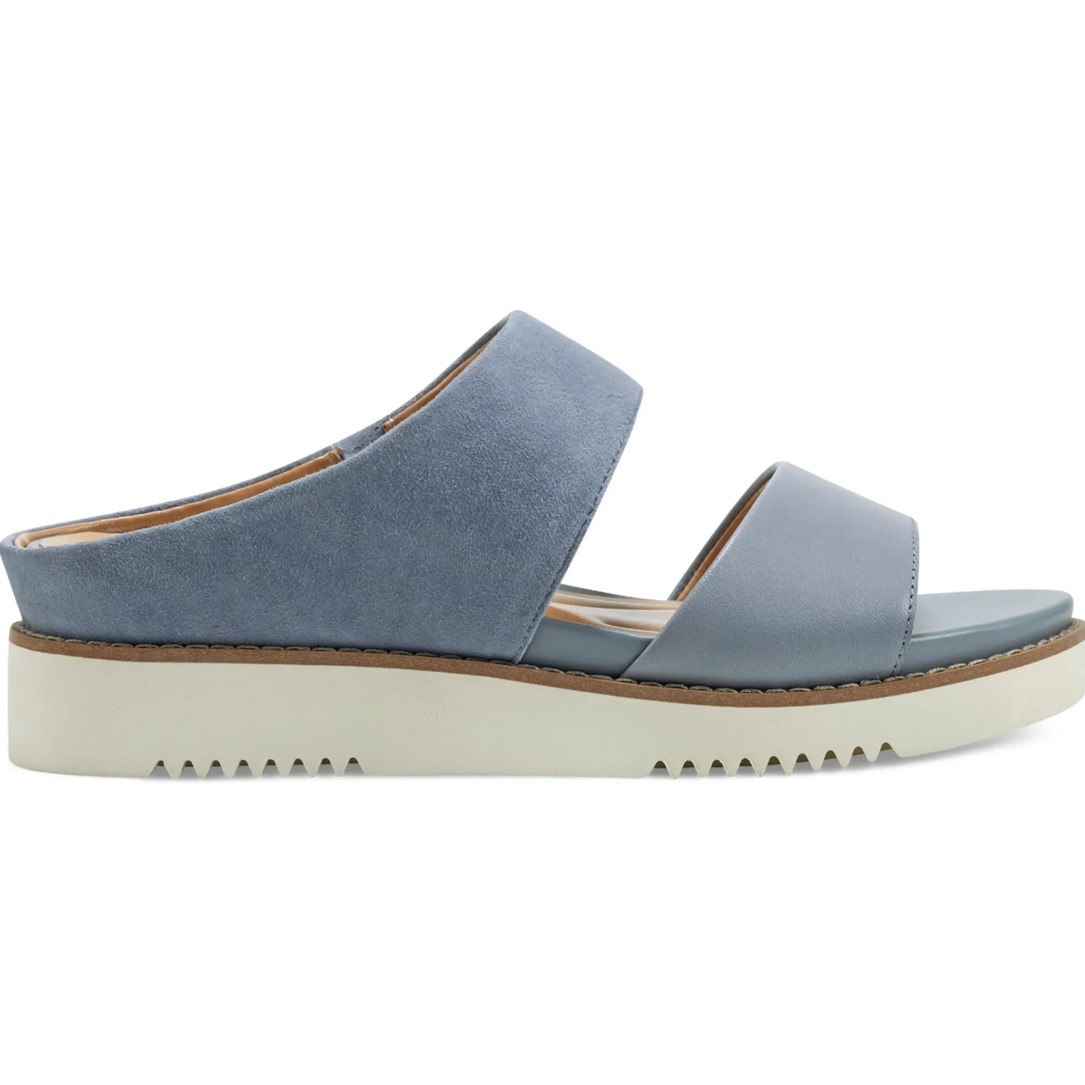 Casual|Sandals>Easy Spirit Wilma Slip On Sandals Medium Blue