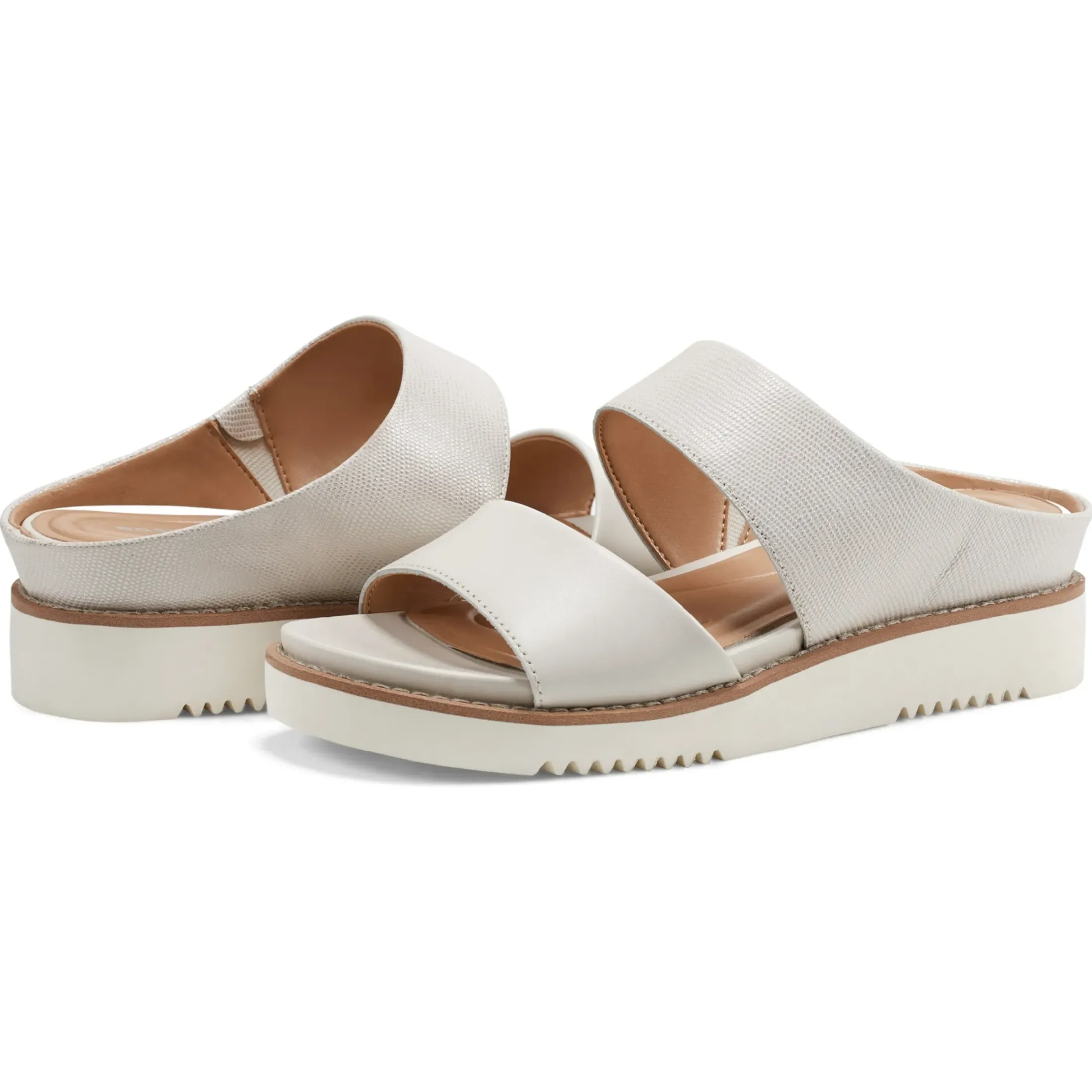 Casual|Sandals>Easy Spirit Wilma Slip On Sandals Chic Cream